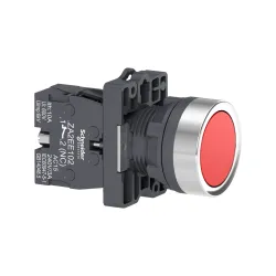 Schneider Electric XA2EA42, Harmony Stil 2, Kırmızı, Yaylı Buton, 1NK, 22mm