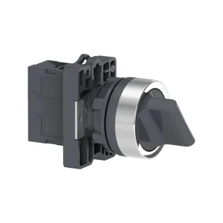 Schneider Electric XA2ED21, Harmony Stil 2, Siyah, Mandal Buton, 0-1 Konumlu, 1NA, 22mm
