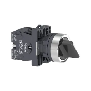 Schneider Electric XA2ED25, Harmony Stil 2, Siyah, Mandal Buton, 0-1 Konumlu, 1NA+1NK, 22mm