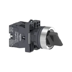 Schneider Electric XA2ED33, Harmony Stil 2, Siyah, Mandal Buton, 1-0-2 Konumlu, 2NA, 22mm