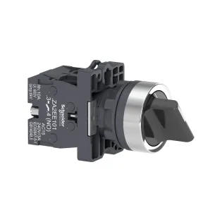 Schneider Electric XA2ED33, Harmony Stil 2, Siyah, Mandal Buton, 1-0-2 Konumlu, 2NA, 22mm