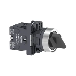Schneider Electric XA2ED53, Harmony Stil 2, Siyah, Geri Dönüşlü Mandal Buton, 1-0-2 Konumlu, 2NA, 22mm