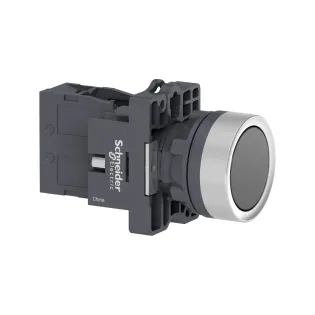 Schneider Electric XA2EH021, Harmony Stil 2, Siyah, Kalıcı Buton, 1NA, 22mm