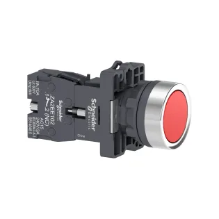 Schneider Electric XA2EH042, Harmony Stil 2, Kırmızı, Kalıcı Buton, 1NK, 22mm