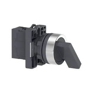 Schneider Electric XA2EJ21, Harmony Stil 2, Siyah, Uzun Mandallı Buton, 0-1 Konumlu, 1NA, 22mm