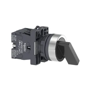 Schneider Electric XA2EJ25, Harmony Stil 2, Siyah, Uzun Mandallı Buton, 0-1 Konumlu, 1NA+1NK, 22mm