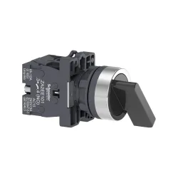 Schneider Electric XA2EJ33, Harmony Stil 2, Siyah, Uzun Mandallı Buton, 1-0-2 Konumlu, 2NA,22mm