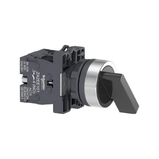 Schneider Electric XA2EJ33, Harmony Stil 2, Siyah, Uzun Mandallı Buton, 1-0-2 Konumlu, 2NA,22mm
