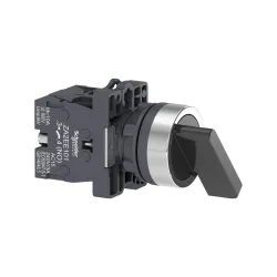 Schneider Electric XA2EJ53, Harmony Stil 2, Siyah, Geri Dönüşlü Uzun Mandallı Buton, 1-0-2 Konumlu, 2NA, 22mm
