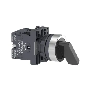 Schneider Electric XA2EJ53, Harmony Stil 2, Siyah, Geri Dönüşlü Uzun Mandallı Buton, 1-0-2 Konumlu, 2NA, 22mm
