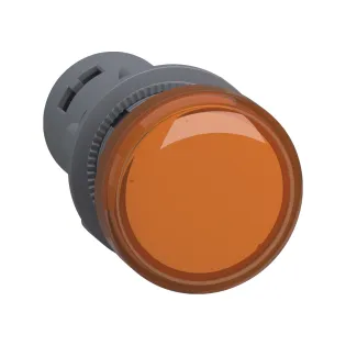 Schneider Electric XA2EVB5LC, Harmony Stil 2, Sarı, Monoblok Sinyal Lambası, 24 Volt AC/DC, 22mm
