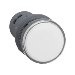 Schneider Electric XA2EVM1LC, Harmony Stil 2, Beyaz, Monoblok Sinyal Lambası, 230 Volt AC, 22mm