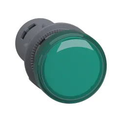 Schneider Electric XA2EVM3LC, Harmony Stil 2, Yeşil, Monoblok Sinyal Lambası, 230 Volt AC, 22mm