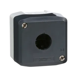 Schneider Electric XALD01, Harmony XALD, 1 Adet 22mm Buton için Boş Buton Kutusu, Açık Gri/Koyu Gri
