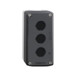 Schneider Electric XALD03, Harmony XALD, 3 Adet 22mm Buton için Boş Buton Kutusu, Açık Gri/Koyu Gri