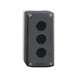 Schneider Electric XALD03, Harmony XALD, 3 Adet 22mm Buton için Boş Buton Kutusu, Açık Gri/Koyu Gri