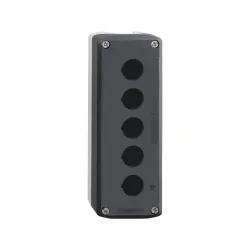 Schneider Electric XALD05, Harmony XALD, 5 Adet 22mm Buton için Boş Buton Kutusu, Açık Gri/Koyu Gri