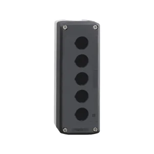 Schneider Electric XALD05, Harmony XALD, 5 Adet 22mm Buton için Boş Buton Kutusu, Açık Gri/Koyu Gri