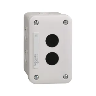 Schneider Electric XALE2, Harmony XALE, 2 Adet 22mm XB7 Buton için Boş Buton Kutusu, Açık Gri