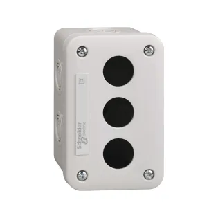 Schneider Electric XALE3, Harmony XALE, 2 Adet 22mm XB7 Buton için Boş Buton Kutusu, Açık Gri