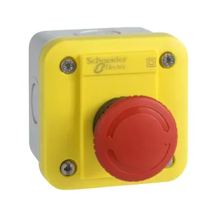 Schneider Electric XALEK1701, Harmony XALE, 40mm Mantar Kafalı, Kutulu Acil Stop Butonu, 1NK