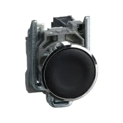 Schneider Electric XB4BA21, Harmony Stil 4, Siyah, Yaylı Buton, 1NA, 22mm
