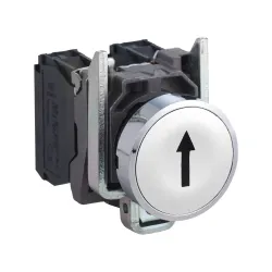Schneider Electric XB4BA3341, Harmony Stil 4, Beyaz, "↑" Ok İşaretli Yaylı Buton, 1NA, 22mm