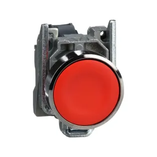 Schneider Electric XB4BA42, Harmony Stil 4, Kırmızı, Yaylı Buton, 1NK, 22mm