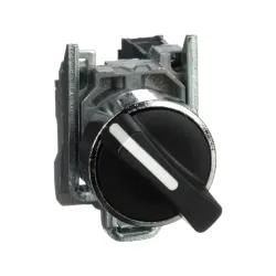 Schneider Electric XB4BD21, Harmony Stil 4, Siyah, Mandal Buton, 0-1 Konumlu, 1NA, 22mm