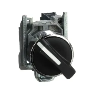 Schneider Electric XB4BD21, Harmony Stil 4, Siyah, Mandal Buton, 0-1 Konumlu, 1NA, 22mm