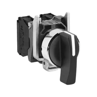 Schneider Electric XB4BJ53, Harmony Stil 4, Siyah, Geri Dönüşlü Uzun Mandallı Buton, 1-0-2 Konumlu, 2NA, 22mm