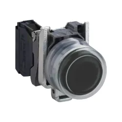 Schneider Electric XB4BP21, Harmony Stil 4, Siyah, Kılıflı Yaylı Buton, 1NA, 22mm