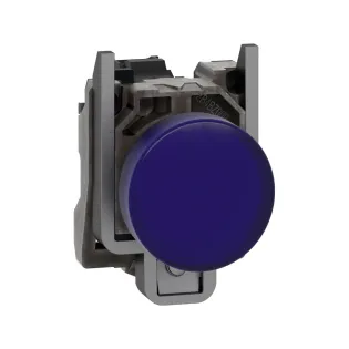 Schneider Electric XB4BVB6, Harmony Stil 4, Mavi, Sinyal Lambası, 24 Volt AC/DC, 22mm