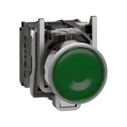 Schneider Electric XB4BW33M5, Harmony Stil 4, Yeşil, Işıklı Yaylı Buton, 230 Volt AC, 1NA+1NK, 22mm