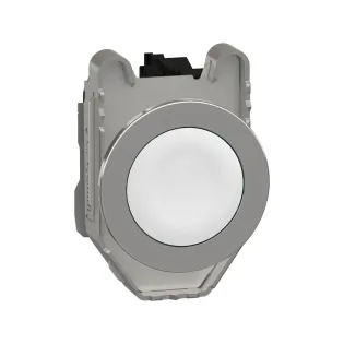 Schneider Electric XB4FA11, Harmony Plus Stil 4, Beyaz, Yaylı Buton, 1NA, 30mm