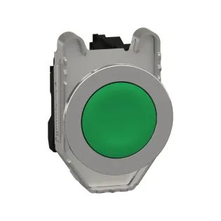Schneider Electric XB4FA31, Harmony Plus Stil 4, Yeşil, Yaylı Buton, 1NA, 30mm
