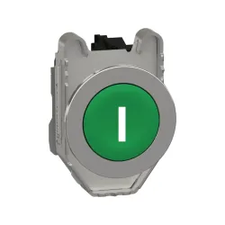 Schneider Electric XB4FA3311, Harmony Plus Stil 4, Yeşil, "l" İşaretli Yaylı Buton, 1NA, 30mm