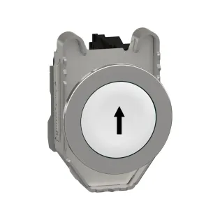 Schneider Electric XB4FA3341, Harmony Plus Stil 4, Beyaz, "↑" Ok İşaretli Yaylı Buton, 1NA, 30mm
