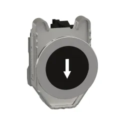 Schneider Electric XB4FA3351, Harmony Plus Stil 4, Siyah, "↓" Ok İşaretli Yaylı Buton, 1NA, 30mm