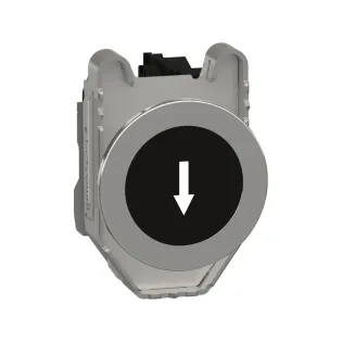 Schneider Electric XB4FA3351, Harmony Plus Stil 4, Siyah, "↓" Ok İşaretli Yaylı Buton, 1NA, 30mm