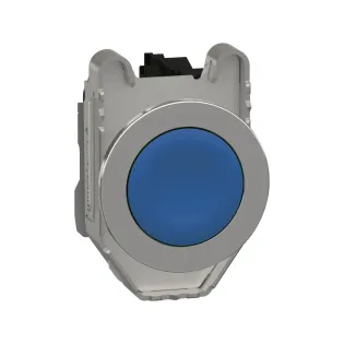 Schneider Electric XB4FA61, Harmony Plus Stil 4, Mavi, Yaylı Buton, 1NA, 30mm
