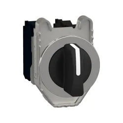 Schneider Electric XB4FD53, Harmony Plus Stil 4, Siyah, Geri Dönüşlü Mandal Buton, 1-0-2 Konumlu, 2NA, 30mm