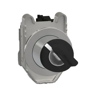 Schneider Electric XB4FG21, Harmony Plus Stil 4, Siyah, Kilitli Mandal Buton, 0-1 Konumlu, 1NA, 30mm