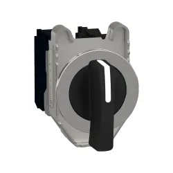 Schneider Electric XB4FJ33, Harmony Plus Stil 4, Siyah, Uzun Mandallı Buton, 1-0-2 Konumlu, 2NA, 30mm