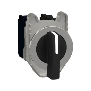 Schneider Electric XB4FJ53, Harmony Plus Stil 4, Siyah, Geri Dönüşlü Uzun Mandallı Buton, 1-0-2 Konumlu, 2NA, 30mm