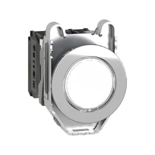 Schneider Electric XB4FW31M5, Harmony Plus Stil 4, Beyaz, Işıklı Yaylı Buton, 230 Volt AC, 1NA+1NK, 30mm