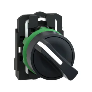 Schneider Electric XB5AD21, Harmony Stil 5, Siyah, Mandal Buton, 0-1 Konumlu, 1NA, 22mm