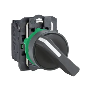 Schneider Electric XB5AJ21, Harmony Stil 5, Siyah, Uzun Mandallı Buton, 0-1 Konumlu, 1NA, 22mm
