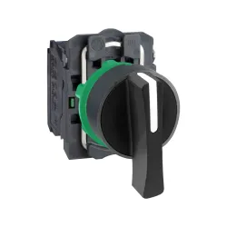 Schneider Electric XB5AJ53, Harmony Stil 5, Siyah, Geri Dönüşlü Uzun Mandallı Buton, 1-0-2 Konumlu, 2NA, 22mm