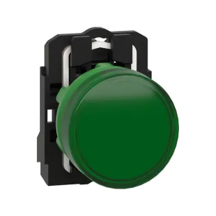 Schneider Electric XB5AVB3, Harmony Stil 5, Yeşil, Sinyal Lambası, 24 Volt AC/DC, 22mm